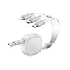 3 IN 1 Retractable 2.4a Fast Charge Multicable - CC37A